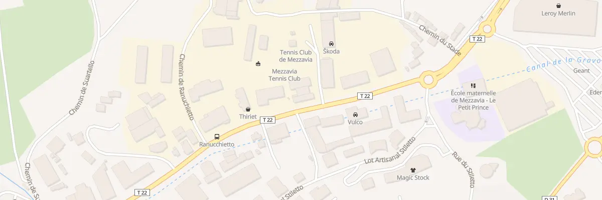 Plan du 9029 Rte de Mezzavia à Ajaccio