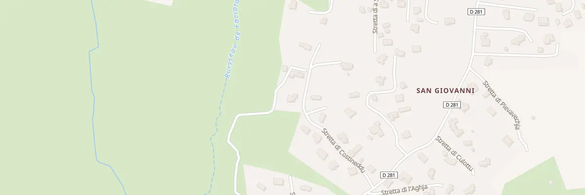 Plan du 5674 Plaine de San Giovanni à Appietto
