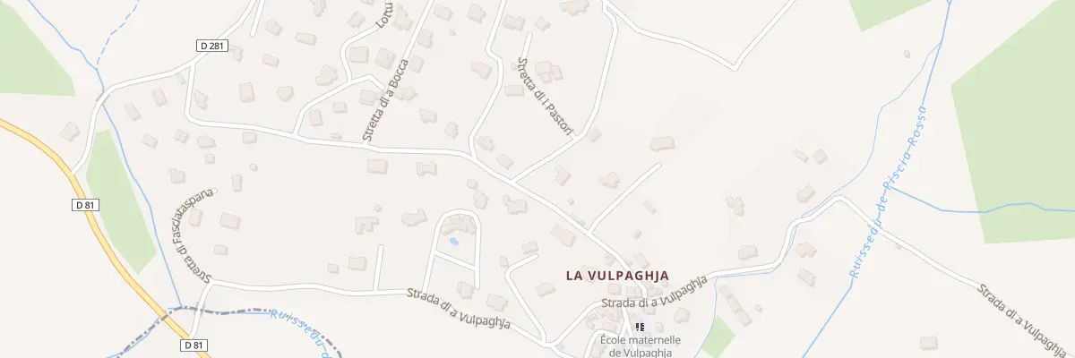 Plan du 2447B La Vulpaja à Appietto