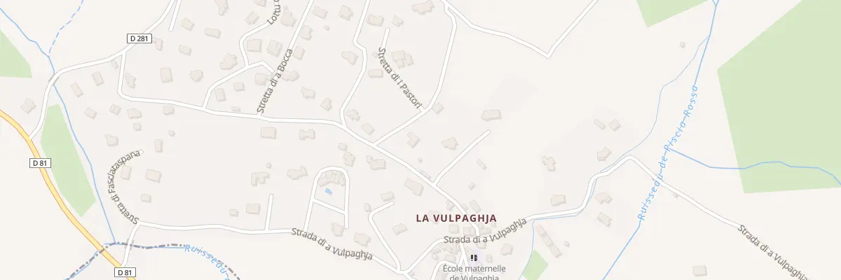 Plan du 6003 La Vulpaja à Appietto