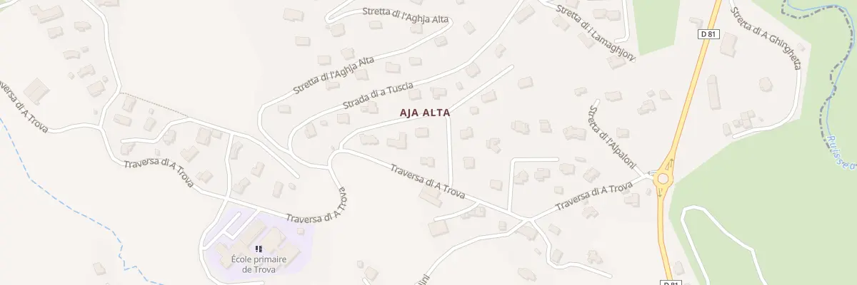 Plan du 5216 Aja Alta à Alata