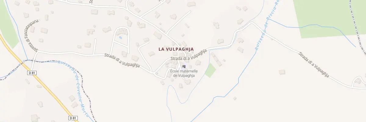 Plan du 5162 La Vulpaja à Appietto