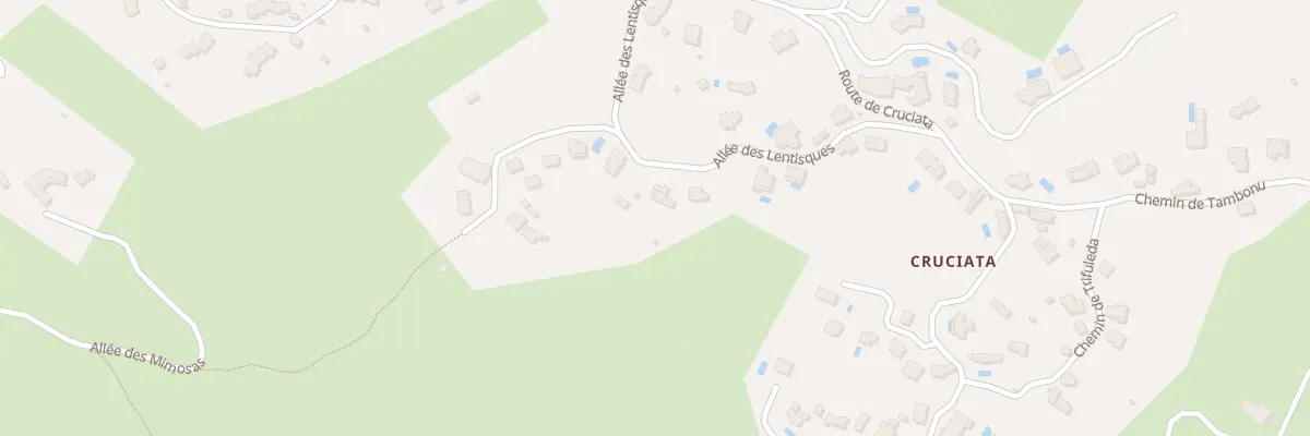 Plan du 5050 Pastriccialello à Pietrosella