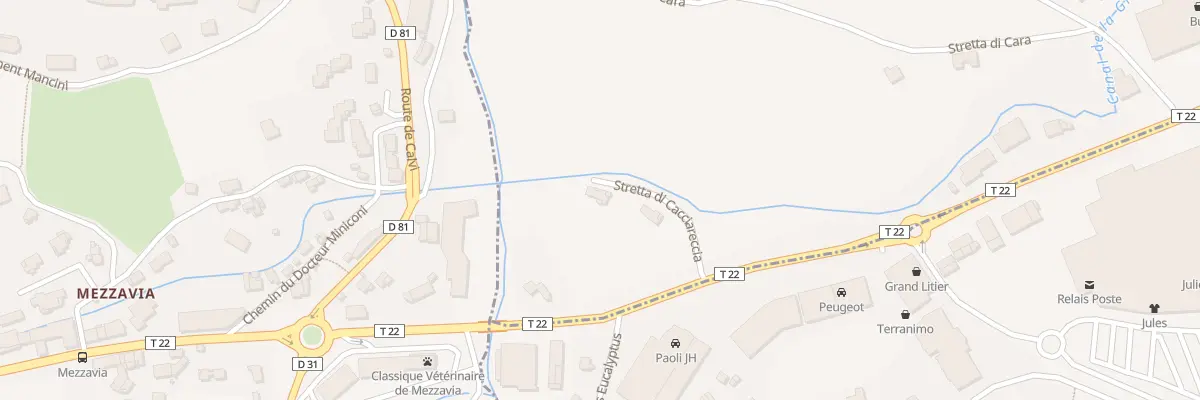 Plan du 5336 Cacciariccia à Afa