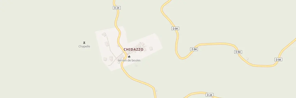 Plan du 10 Ghidazzo à Marignana