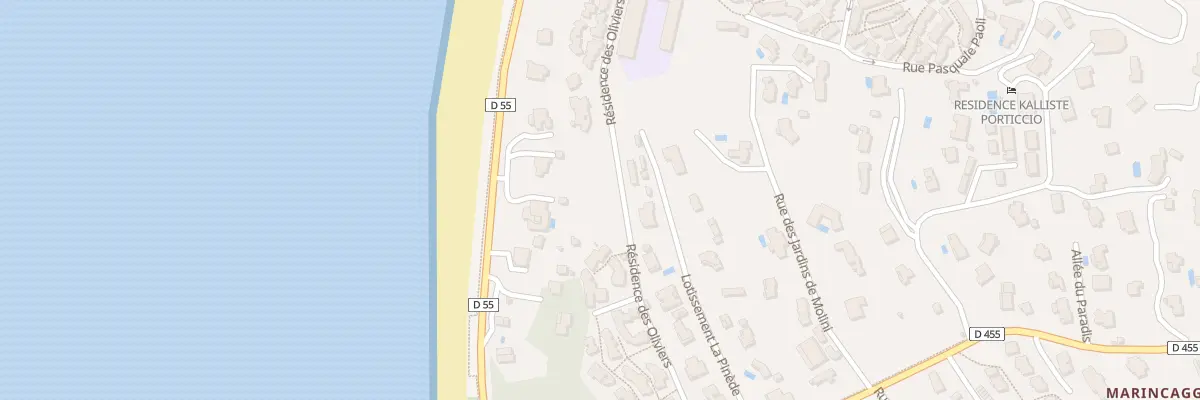 Plan du 5182 Marincaggi à Albitreccia