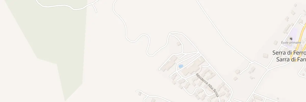 Plan du 1 Res de Tourisme Alba Rossa à Serra-di-Ferro