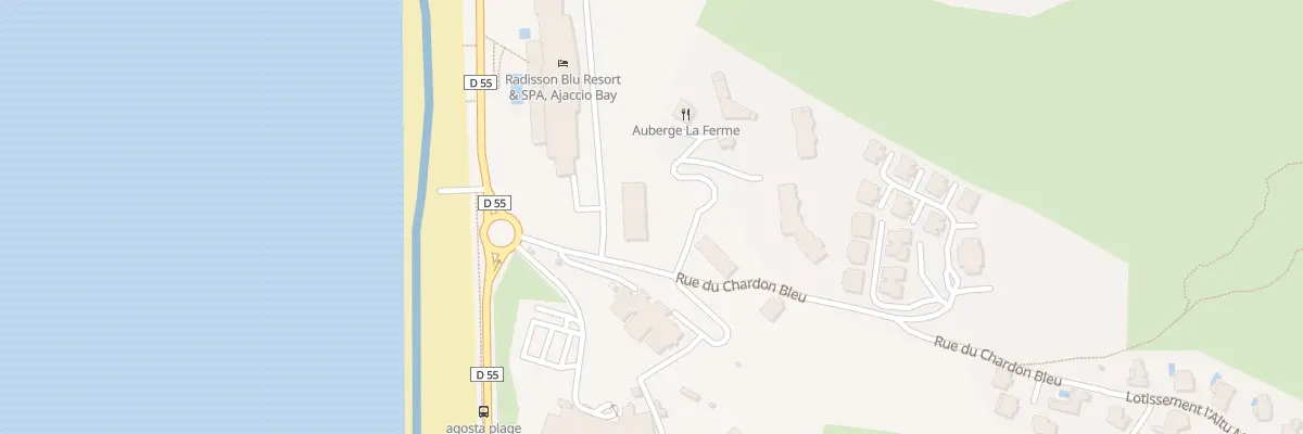 Plan du 1A Res Les Residences de la Plage à Albitreccia