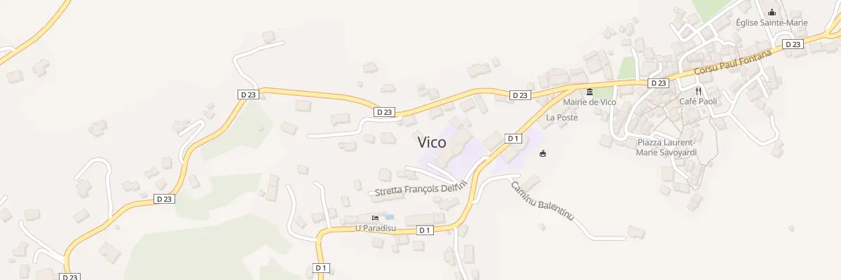 Plan du 5173B Leccia à Vico