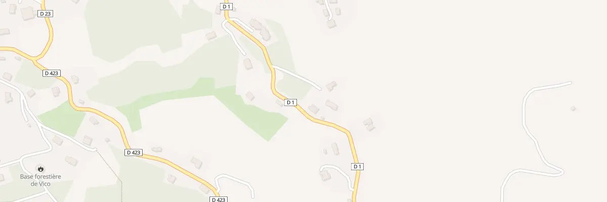 Plan du 5232A Pruniccia à Vico