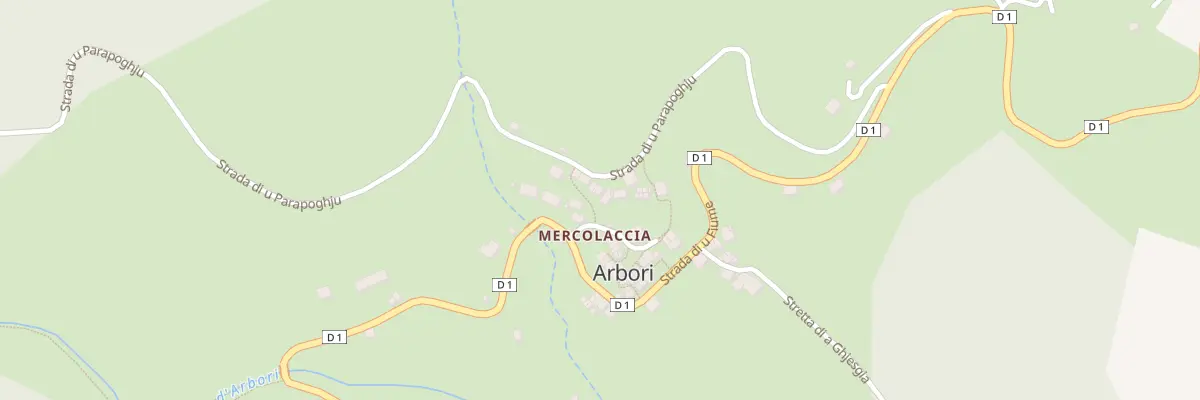 Plan du 5054 Mercolaccia à Arbori