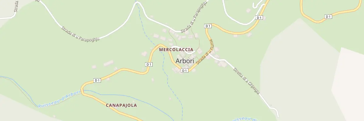 Plan du 5024 Mercolaccia à Arbori