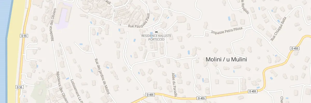 Plan du 1 Res Puntarella à Albitreccia