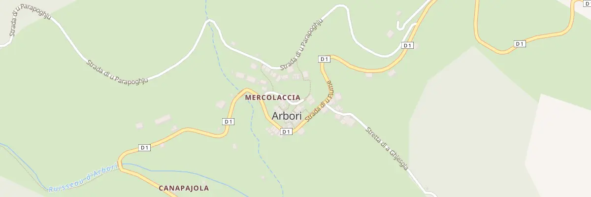 Plan du 5044 Mercolaccia à Coggia