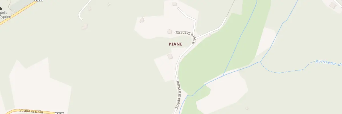 Plan du 6003 Piane à Évisa