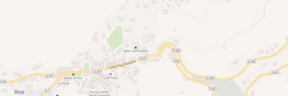 Plan du 5547 Chiesa à Vico