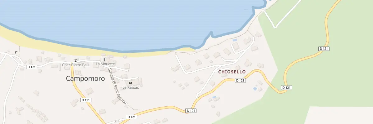 Plan du 5096A Chiosello à Belvédère-Campomoro
