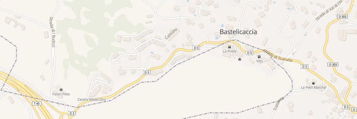 Plan du 9696 Communu à Bastelicaccia