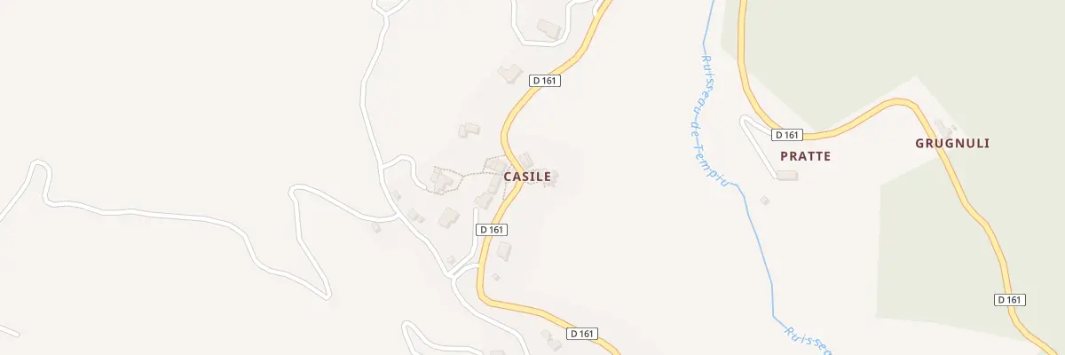 Plan de Casile à Valle-di-Mezzana