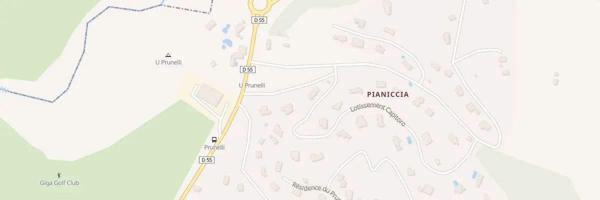 Plan du 5220 Pianiccia à Cauro