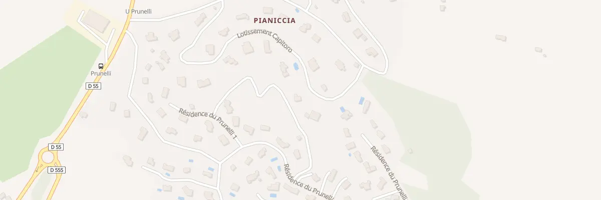 Plan du 5257 Pianiccia à Cauro