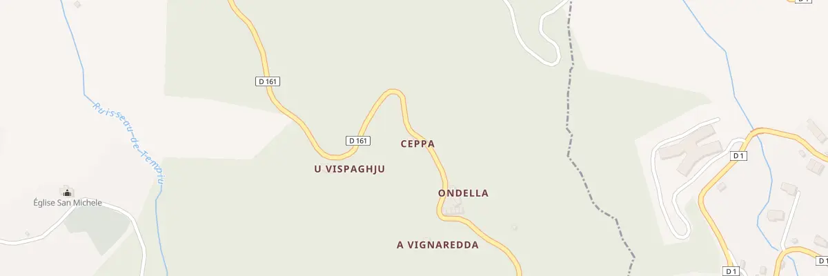 Plan du 5136 Fontanacci à Valle-di-Mezzana