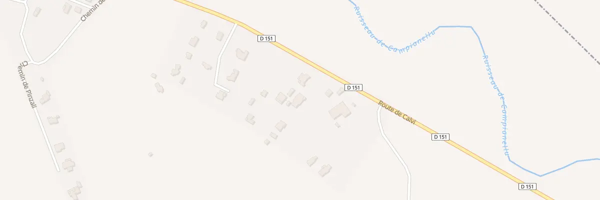 Plan du 5831 Pinzali à Calenzana