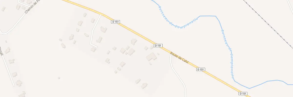 Plan du 5843 Pinzali à Calenzana