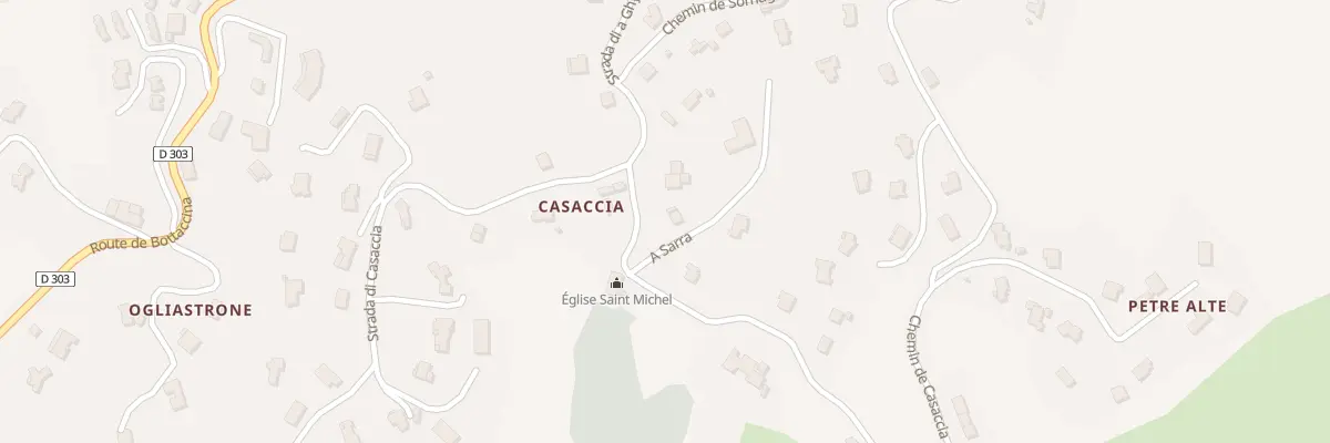 Plan du 1575 Casaccia à Bastelicaccia