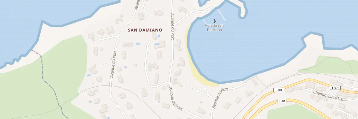 Plan du 800 San Damiano à Algajola