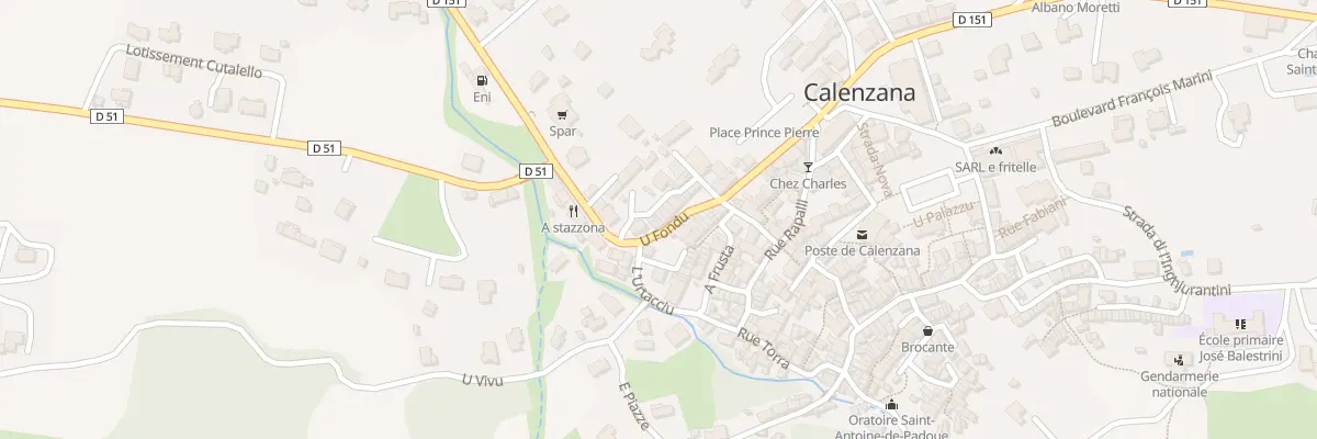Plan du 16 Pl Piazza Di A Patrera à Calenzana