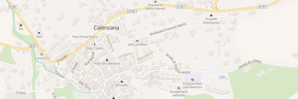 Plan du Boulevard François Marini à Calenzana