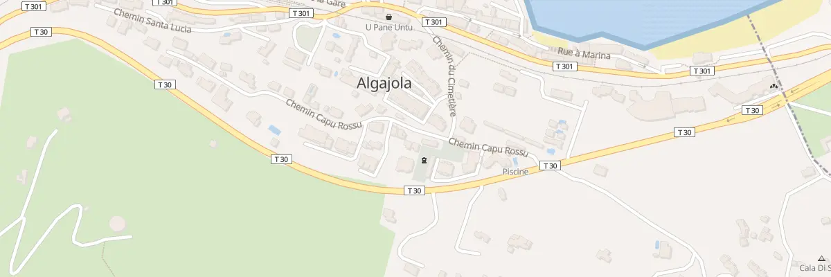 Plan du 692 Vigna Al Porto à Algajola