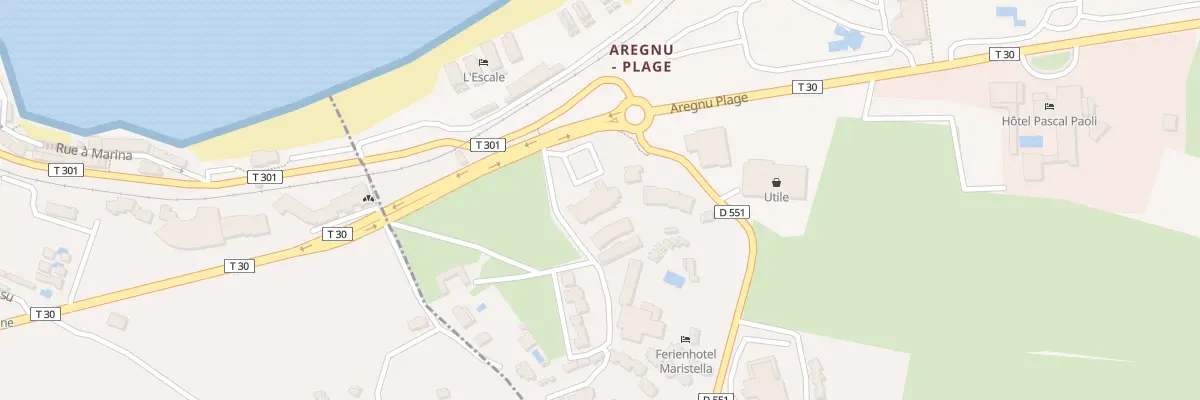 Plan du 5220 Padule à Aregno
