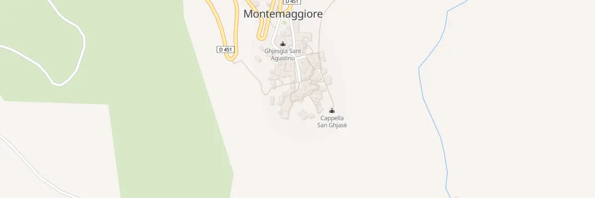 Plan du 5007 Cima à Montegrosso
