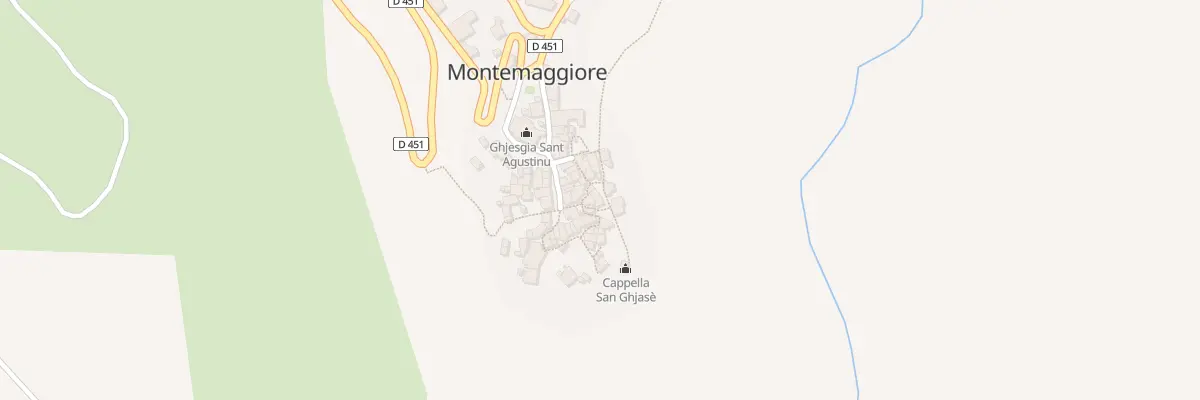 Plan du 5031 Casarella à Montegrosso