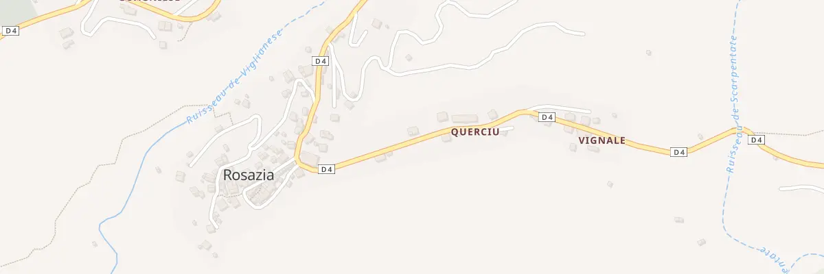 Plan du 5111 Querciu à Rosazia