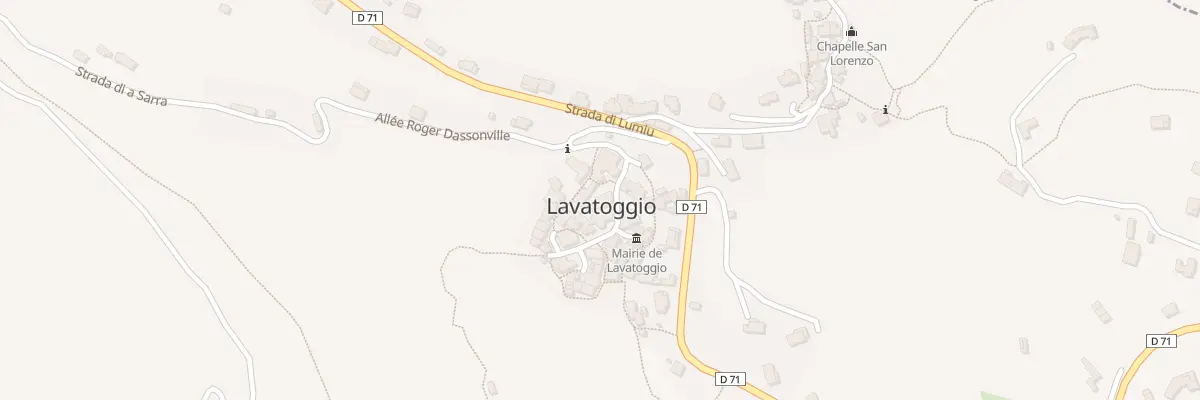 Plan du 169 Pl Piazza Di A Sacristia à Lavatoggio