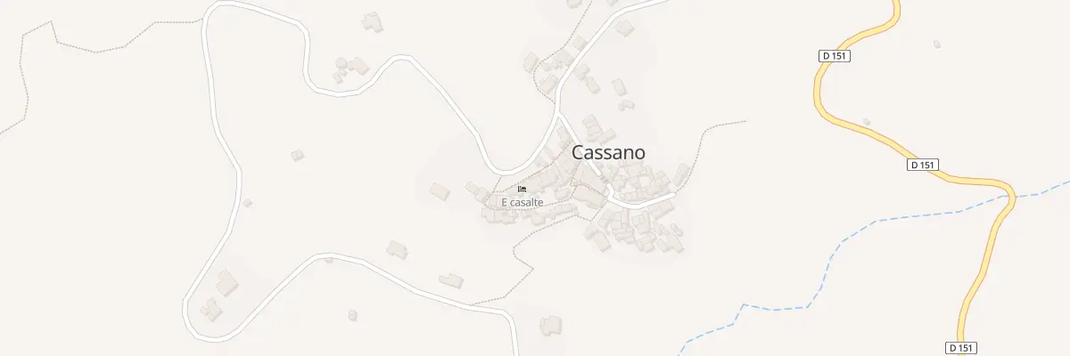 Plan du 188 Cassano à Montegrosso