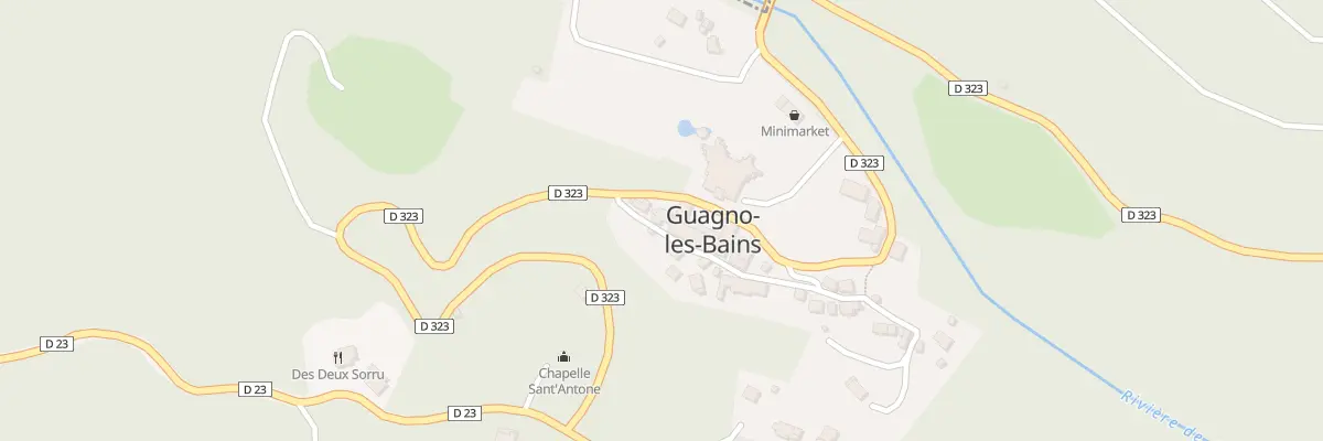 Plan du 5064 Les Bains à Poggiolo