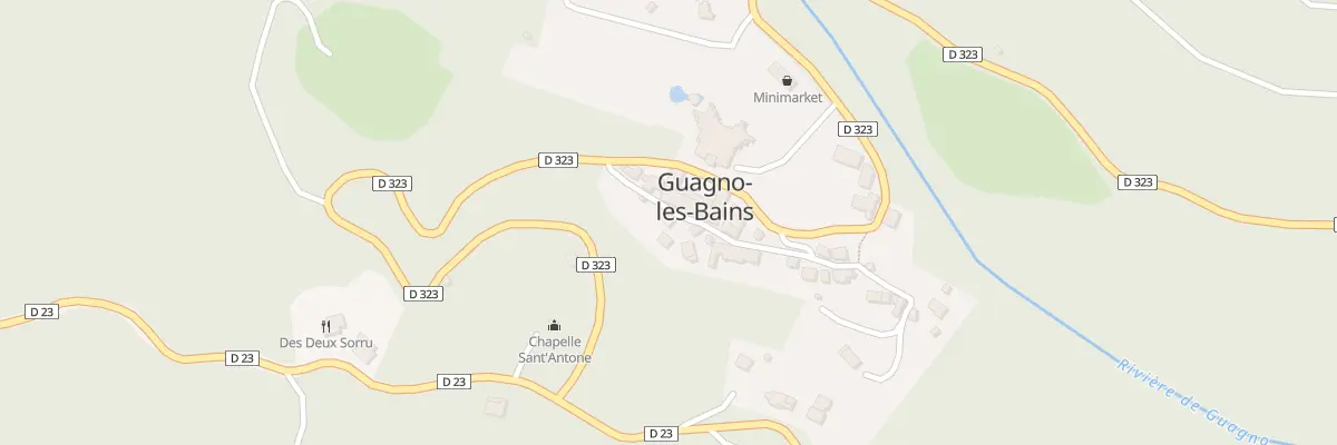 Plan du 5066 Les Bains à Poggiolo