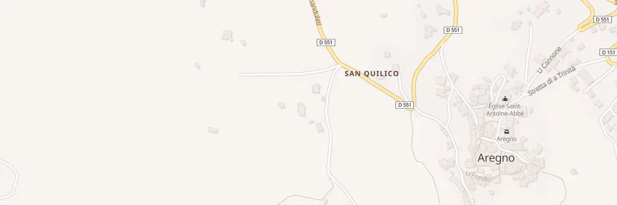 Plan du 666 Teppe à Aregno