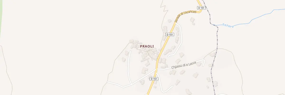 Plan du 5139 Praoli à Aregno