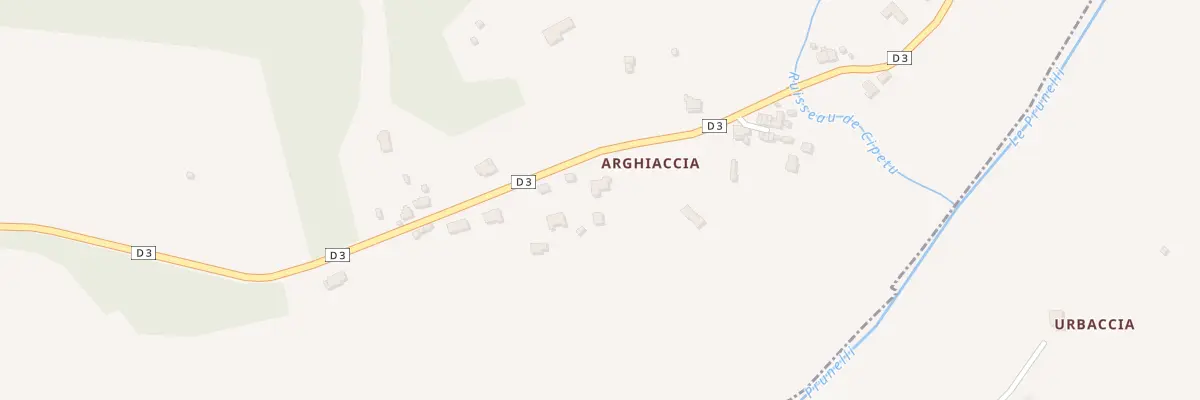 Plan du 5240 Arghiaccia à Ocana