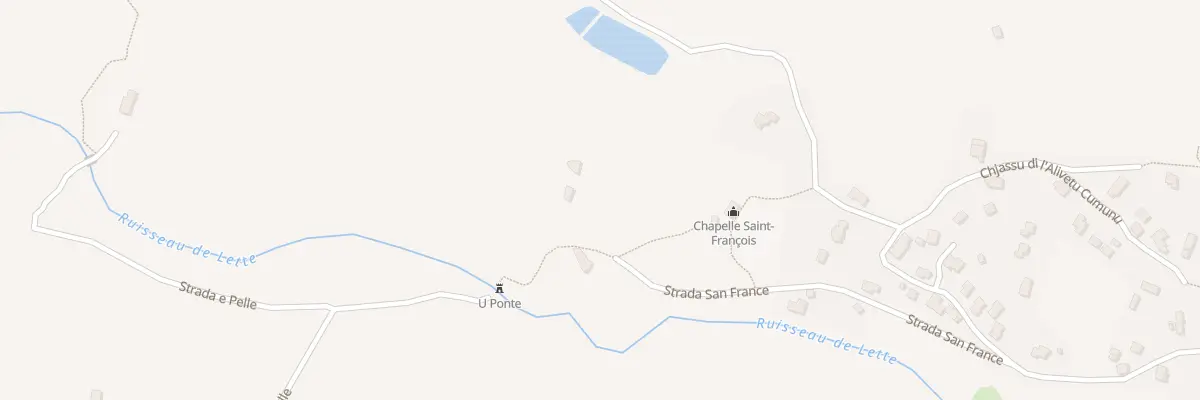 Plan du 645 Rte Strada San France à Zilia