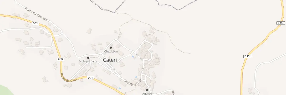 Plan du 106 Qua Fond du Village à Cateri