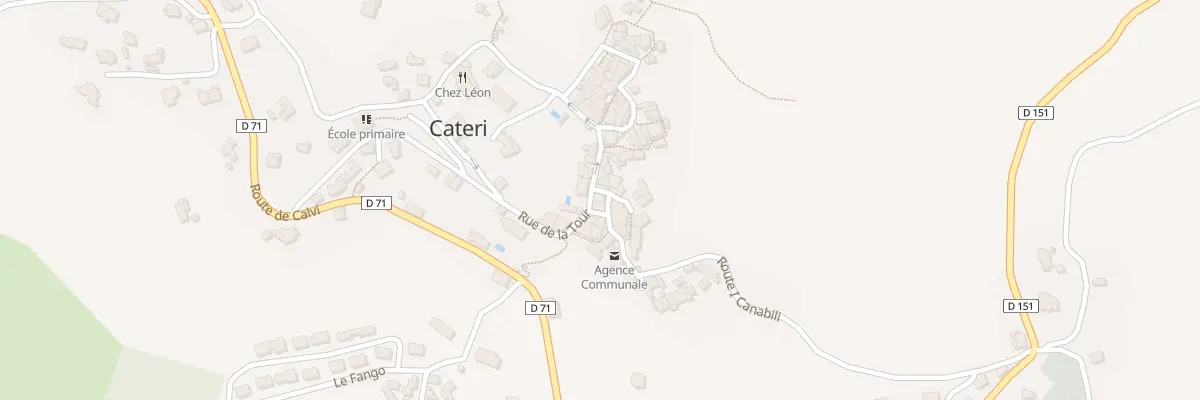 Plan du 60 Qua de l’Église à Cateri