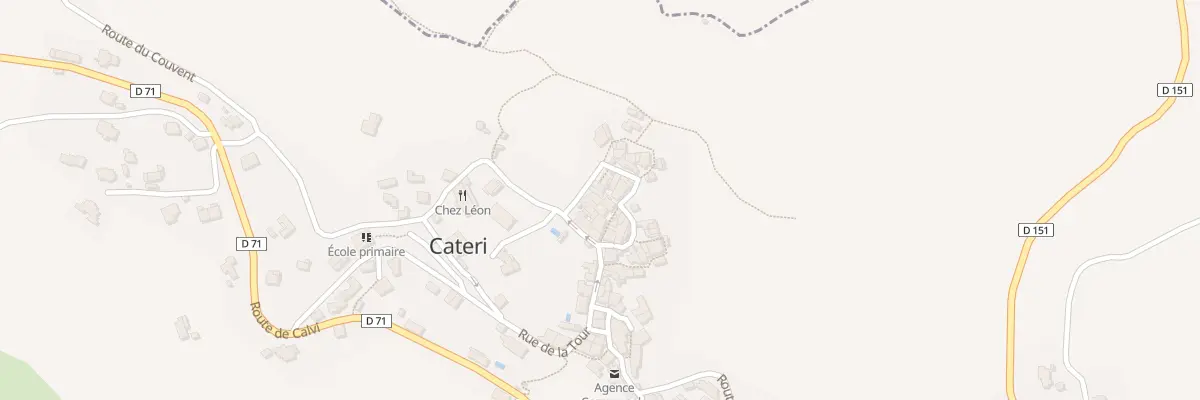 Plan du 119 Qua Fond du Village à Cateri