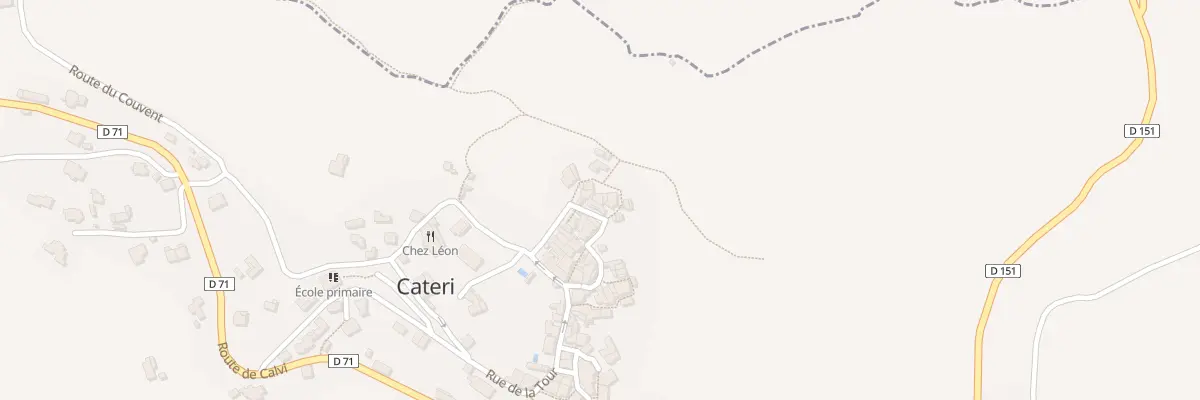 Plan du 114 Qua Fond du Village à Cateri