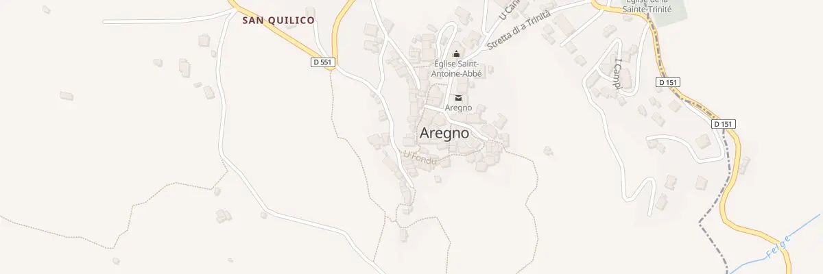 Plan du 5030 Aregno à Aregno
